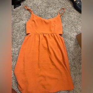 Altared State Mini Orange Dress